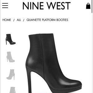 BRAND NEW- Nine West Quanette Platform Booties